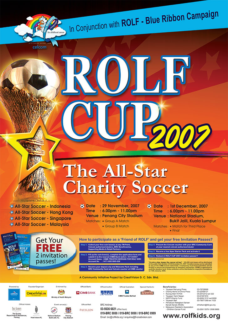 rolf cup 2007 all star charity soccer creativision soccer flyers initiative